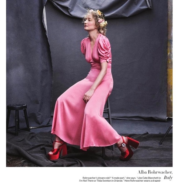 Michael Kors Collection Dresses & Skirts - IN VOGUE! Puff-Sleeve MICHAEL KORS COLLECTION * $2290 Runway PINK Satin Dress 8